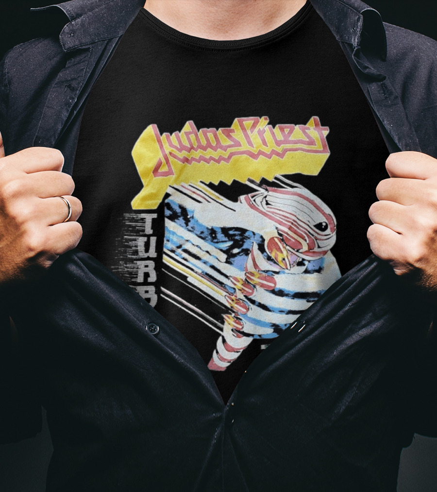 Judas Priest Turbo 1986 Tour Vintage Rock Music Memorabilia T-Shirt