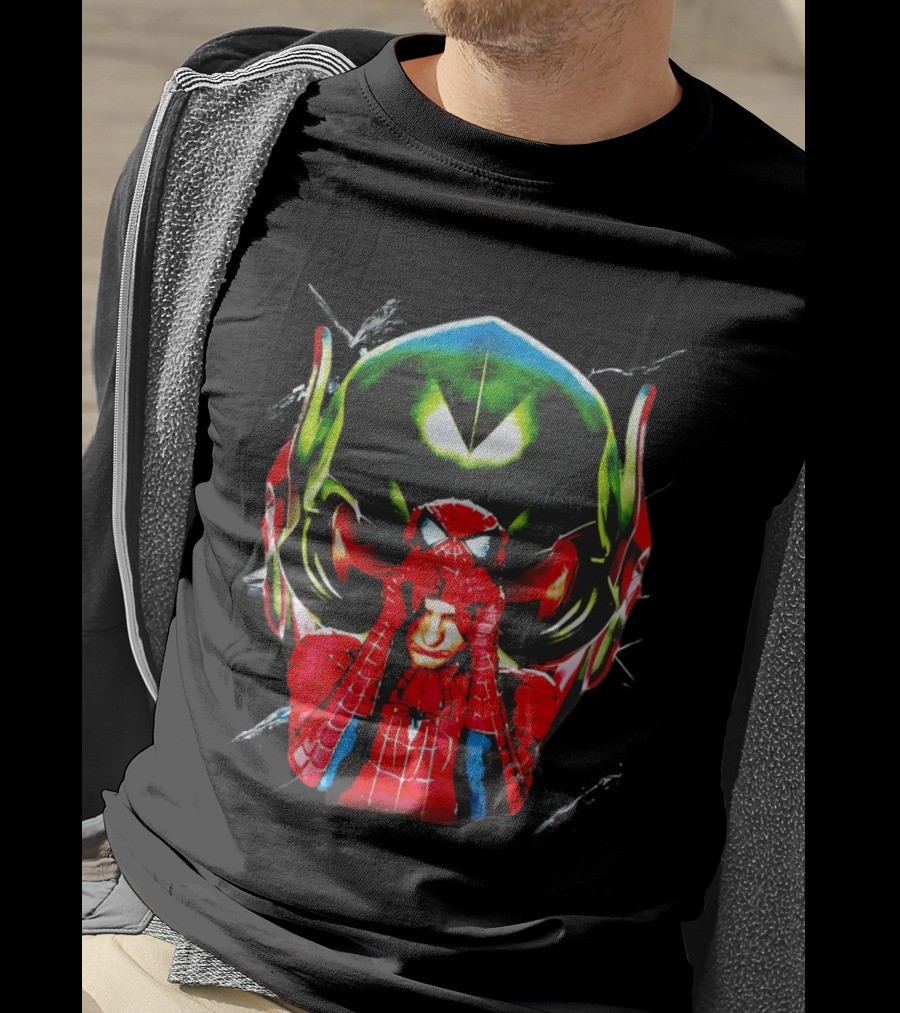 Spiderman Green Goblin Mask T-Shirt