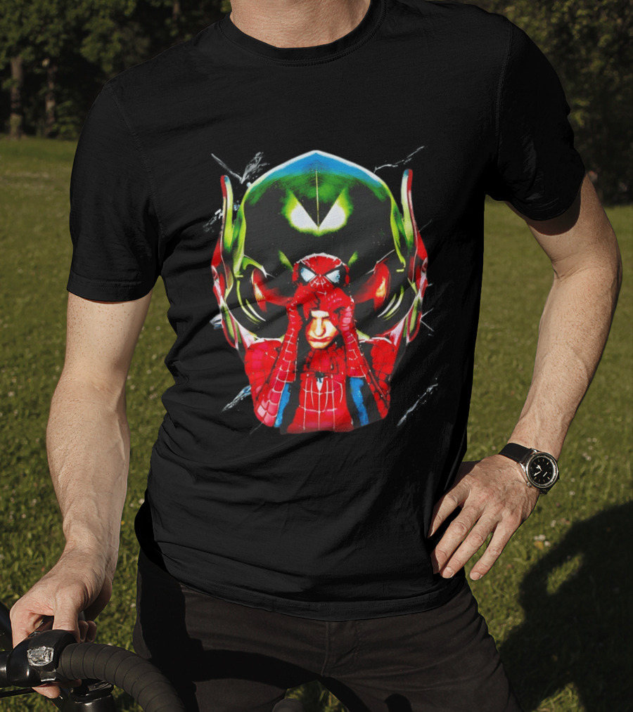 Spiderman Green Goblin Mask T-Shirt