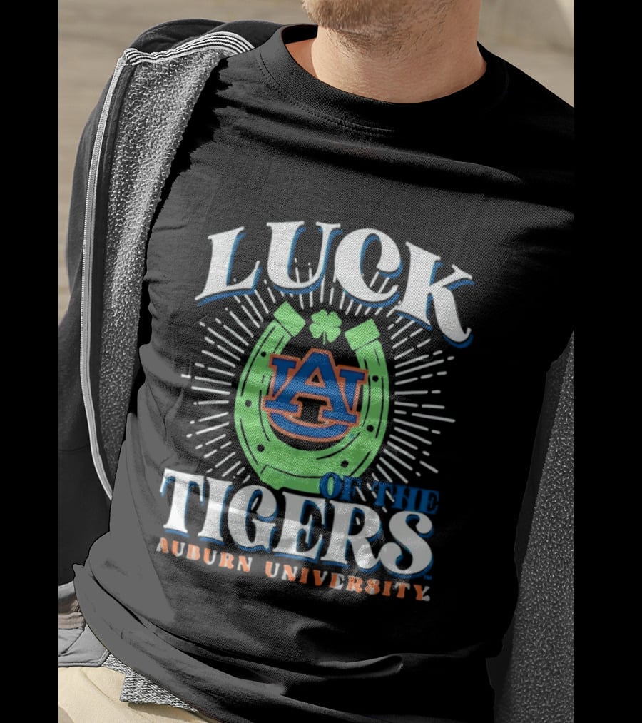 Luck On The Auburn Tigers Auburn University T-Shirt
