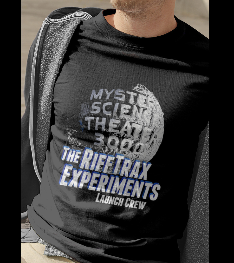 Mystery Science Theater 3000 The Rifftrax Experiments Launch Crew T-Shirt