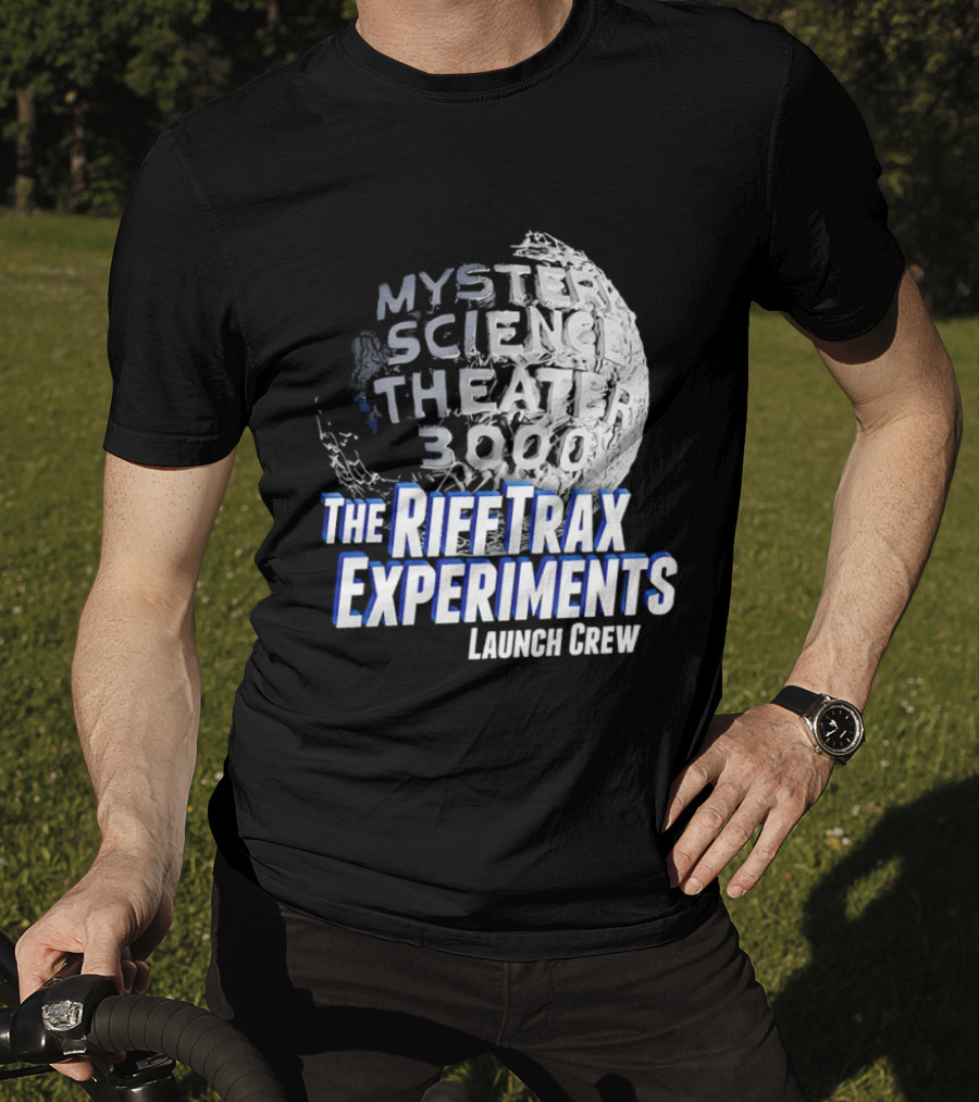 Mystery Science Theater 3000 The Rifftrax Experiments Launch Crew T-Shirt