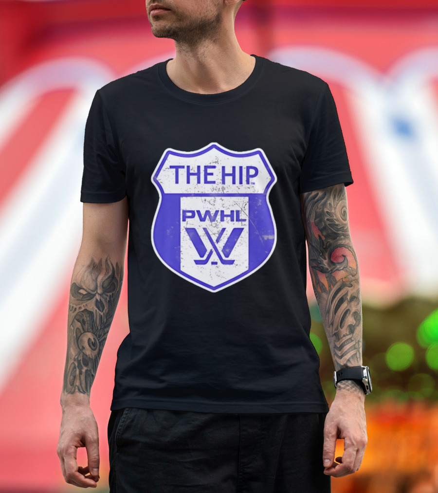 The Hip PWHL Hockey Badge Crest T-Shirt