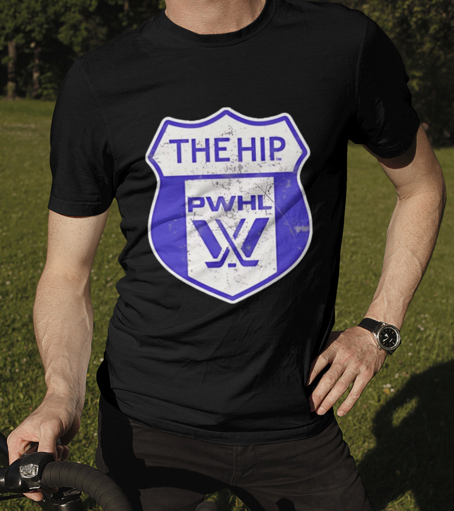 The Hip PWHL Hockey Badge Crest T-Shirt