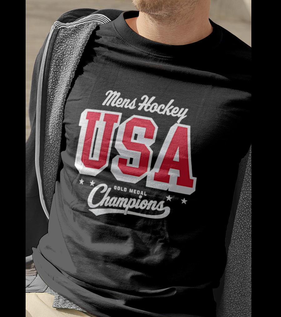 USA Mens Hockey Gold Medal Champions 2026 Winter Olympics T-Shirt