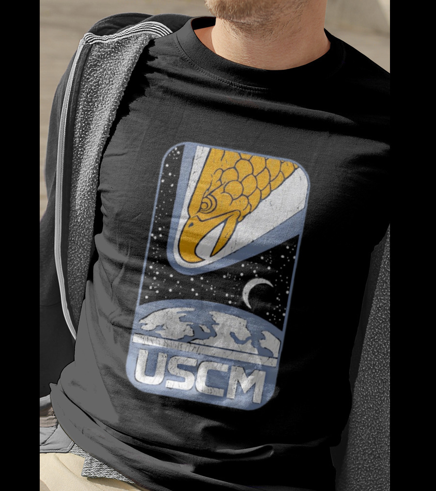 USCM Screaming Eagle Lunar Night Sky T-Shirt