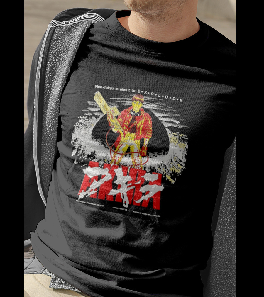 Akira Neo Tokyo Is About To Explode Iconic Anime Art Kaneda Explosion Scene T-Shirt