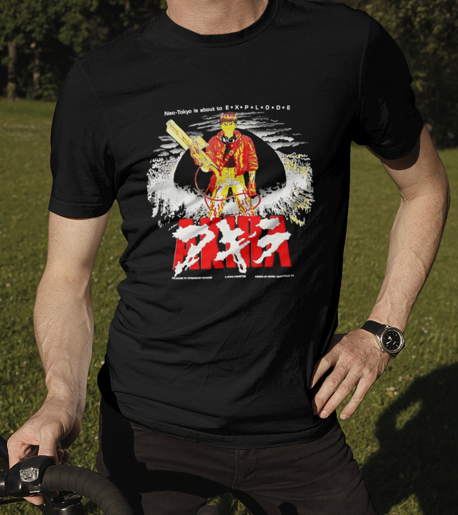 Akira Neo Tokyo Is About To Explode Iconic Anime Art Kaneda Explosion Scene T-Shirt