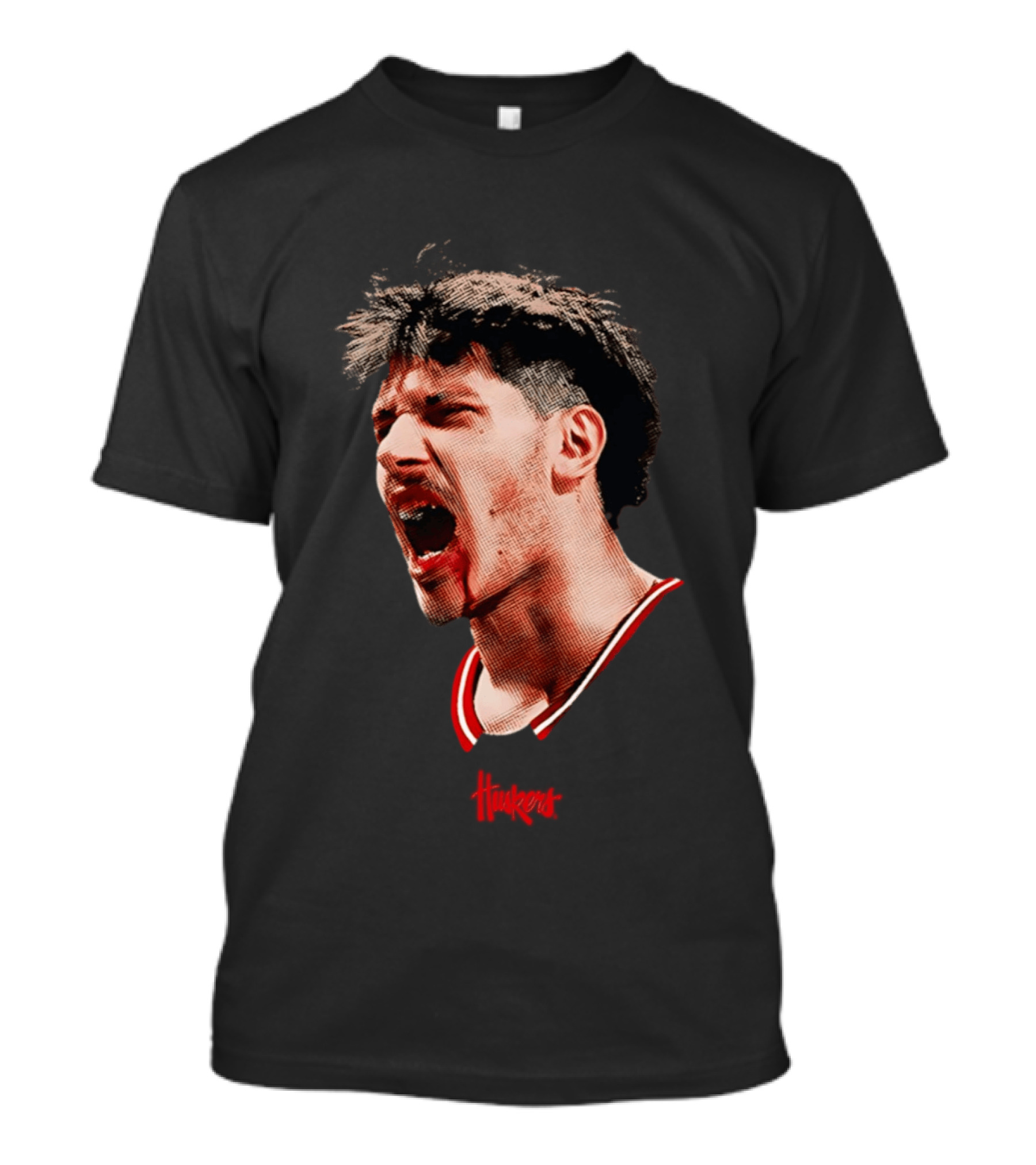Berke Buyuktuncel Nebraska Cornhuskers Big Head Red Uniform T-Shirt