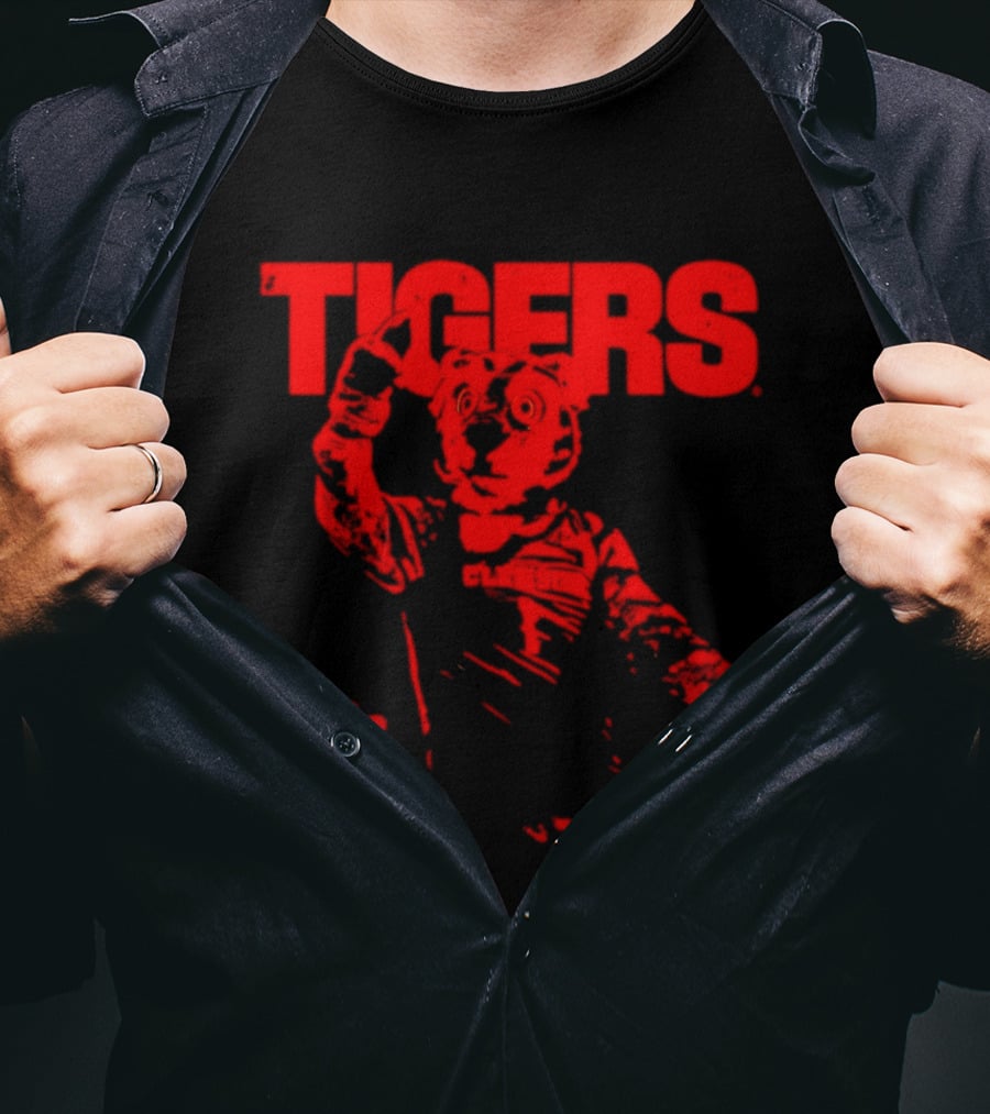 Clemson Tigers Mascot Slam Paw Print T-Shirt