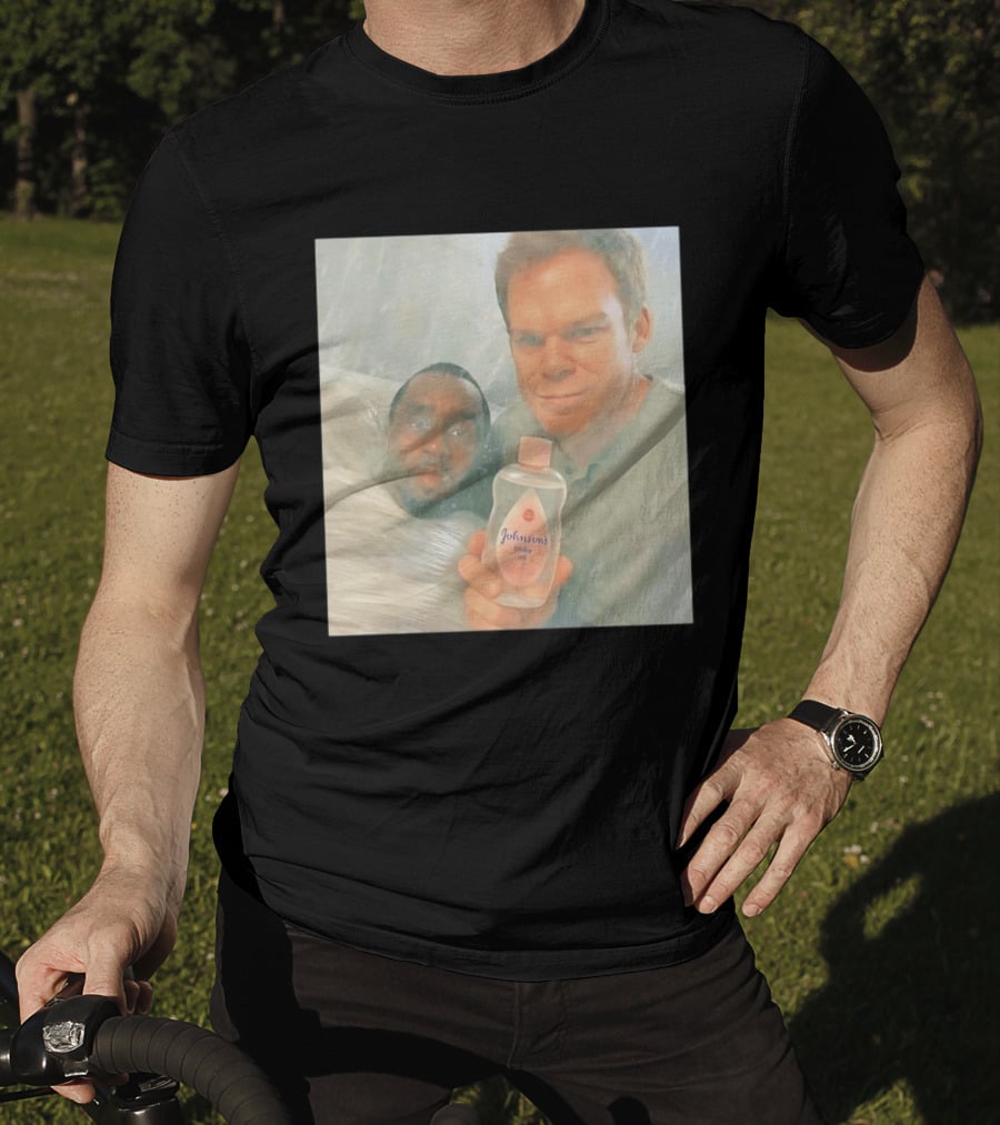 Dexter's Baby Oil With Diddy Wrapped In Plastic T-Shirt