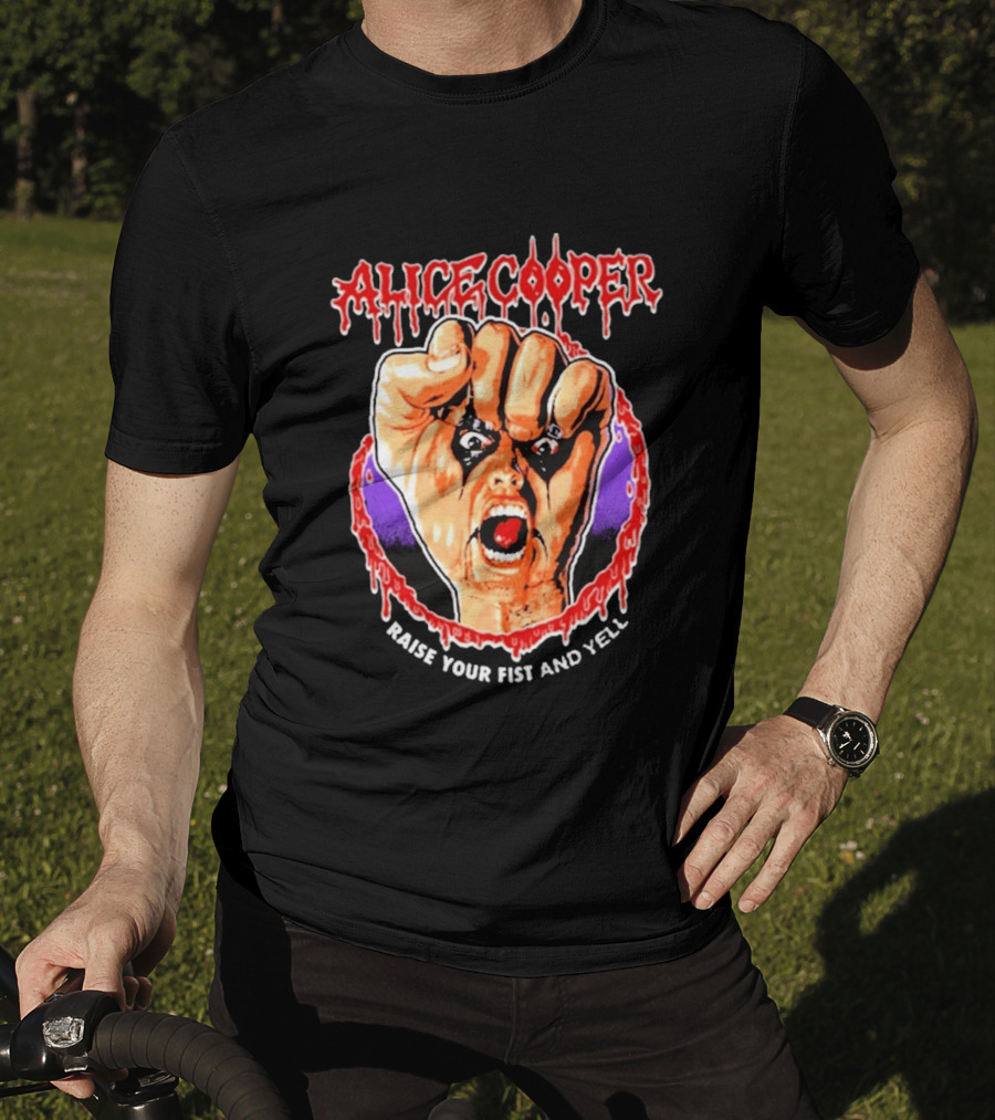 Alice Cooper Raise Your Fist And Yell Horror T-Shirt