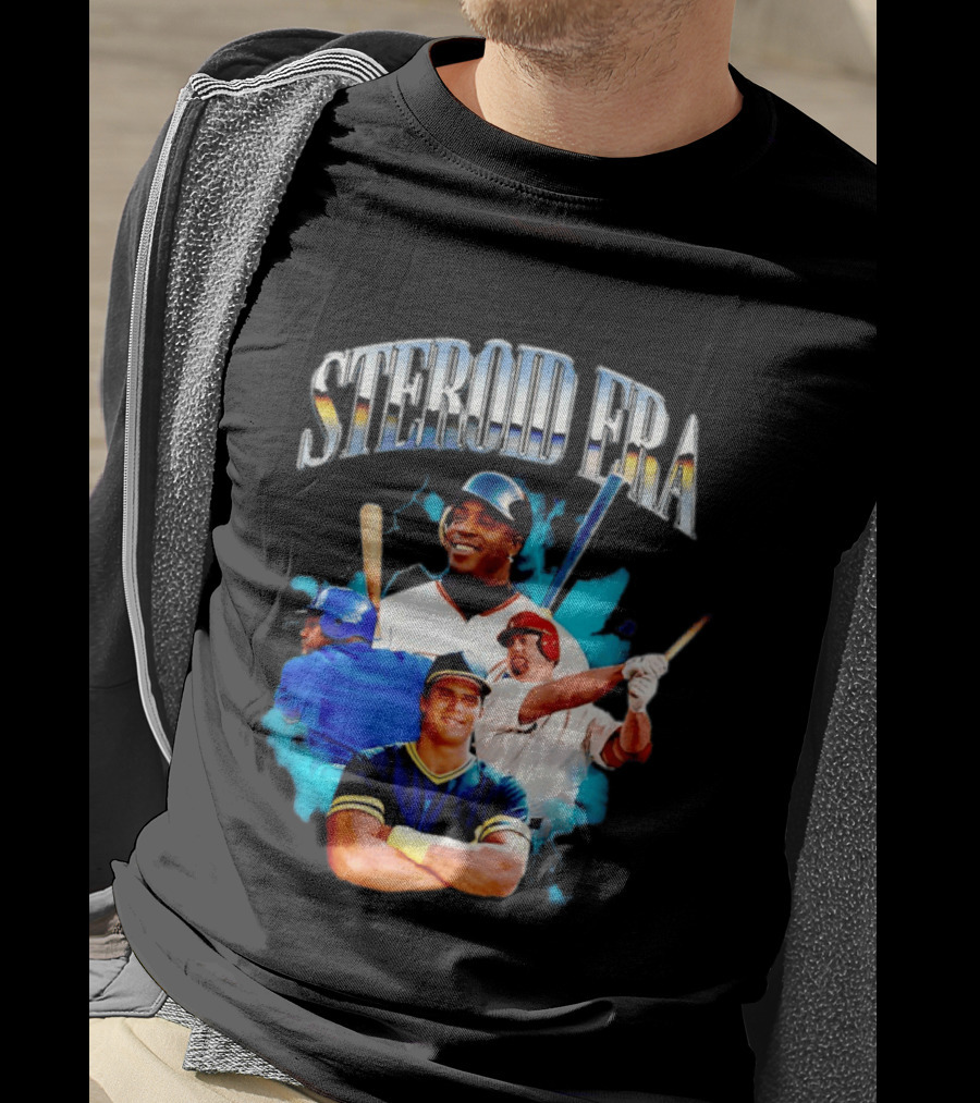 Barry Bonds Mark McGwire Jose Canseco Steroid Era Baseball Legends T-Shirt