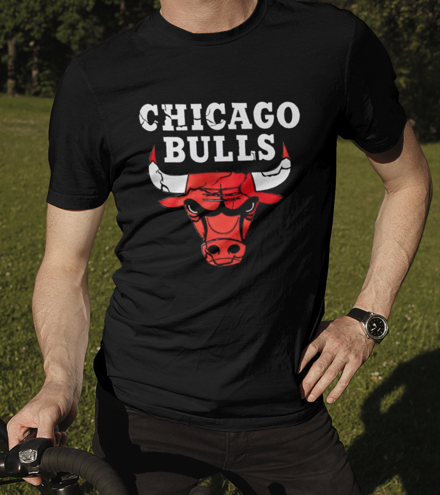 Chicago Bulls Red Bull Head Iconic NBA Team T-Shirt