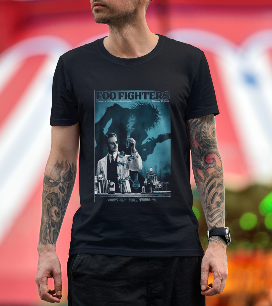 Foo Fighters London O2 Shepherds Bush Empire February 25 2026 T-Shirt