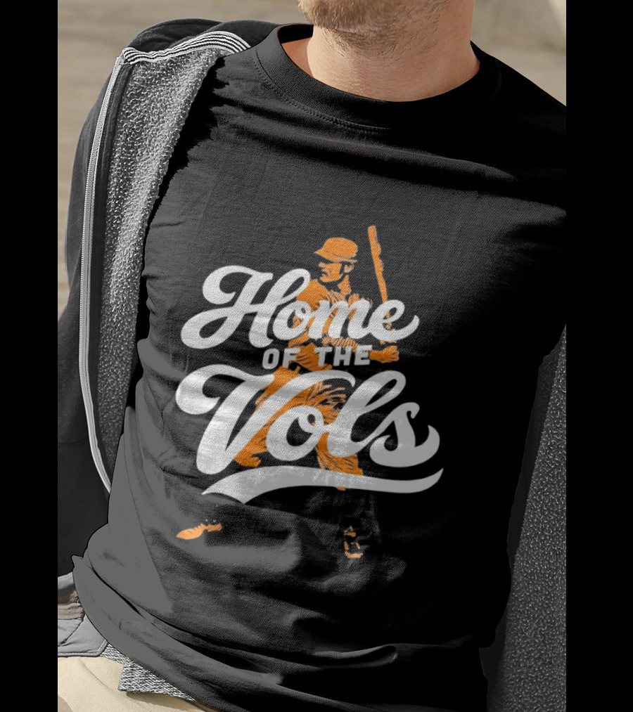 Home Of The Vols Tennessee Baseball Player T-Shirt
