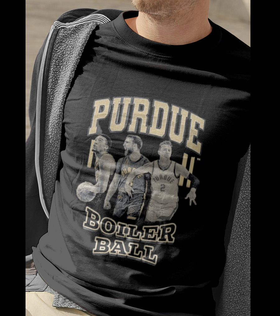 Purdue Boiler Ball Basketball Players Team Spirit T-Shirt