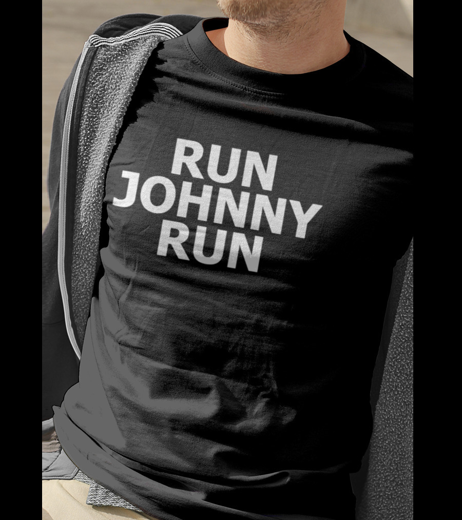 Run Johnny Run Motivational Phrase T-Shirt