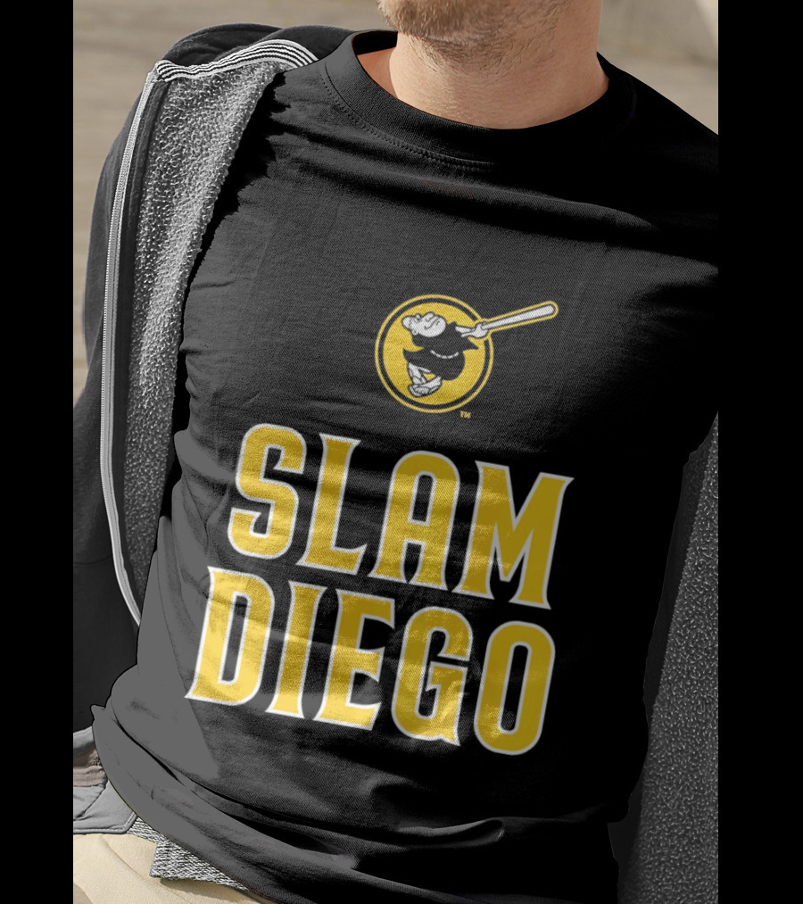 San Diego Padres Slam Diego Baseball Bat T-Shirt