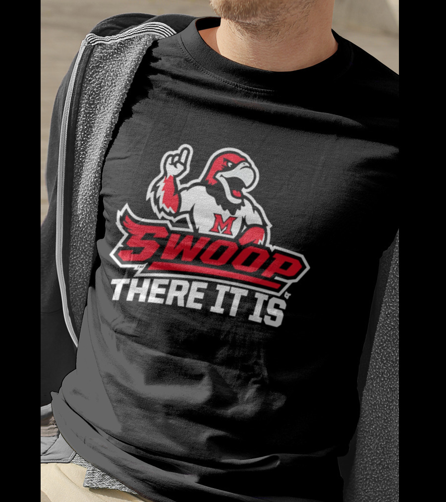 Miami RedHawks Swoop There It Is M Logo 2026 T-Shirt