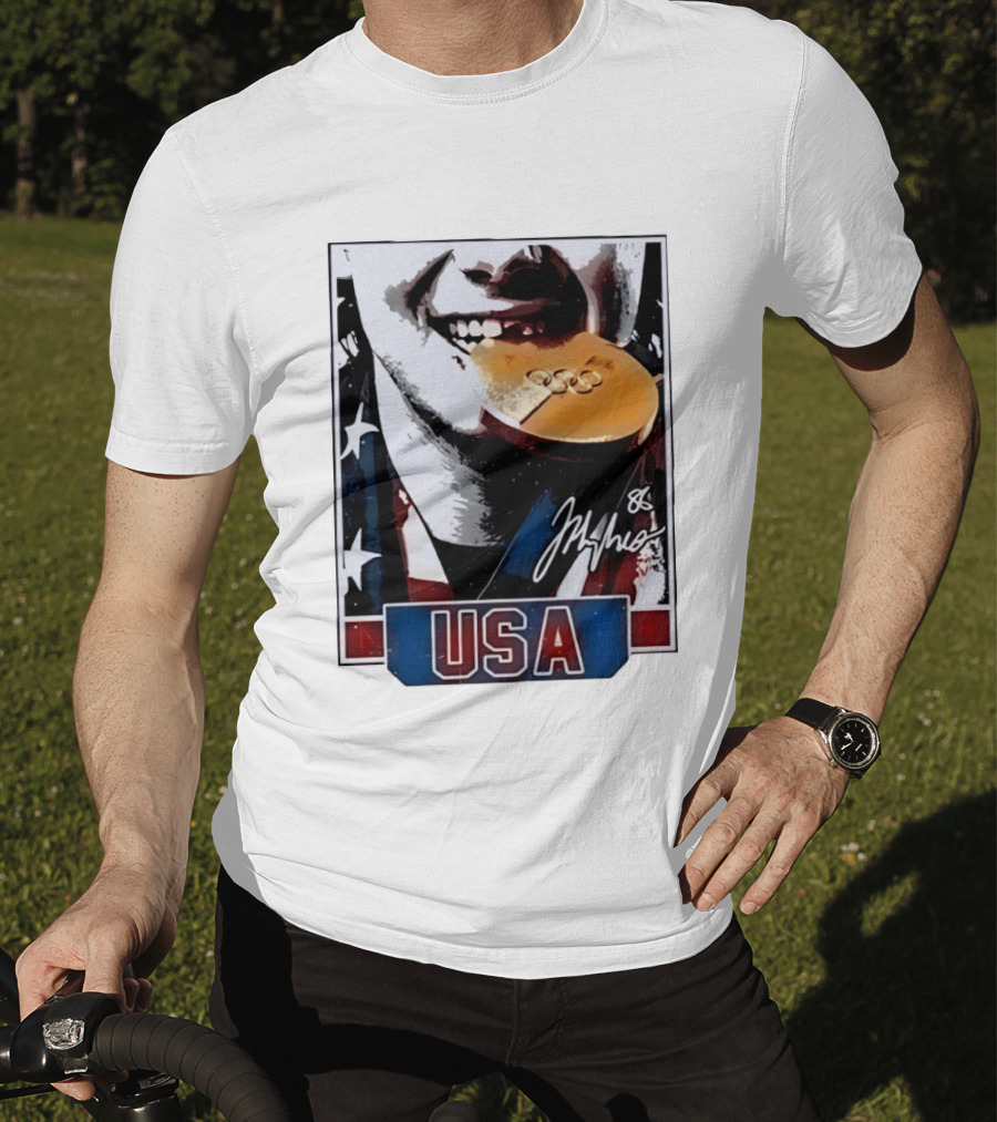 USA Gold Medal Hockey Jack Hughes Autograph 88 T-Shirt