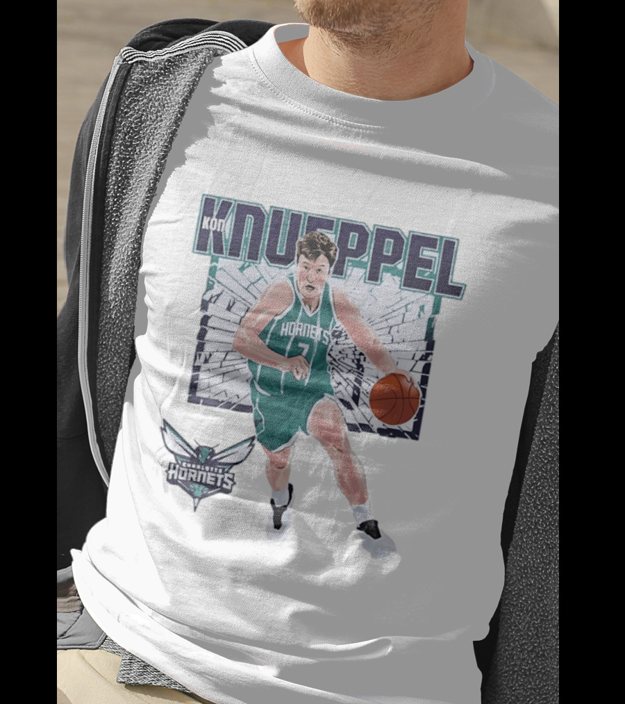 Kon Knueppel Charlotte Hornets Basketball NBA Player T-Shirt
