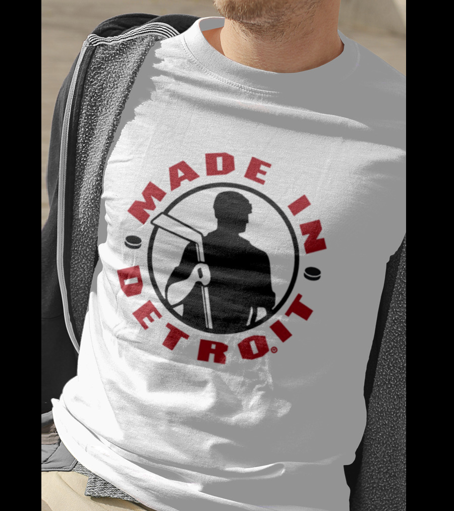 Made In Detroit Red Wings Hockey T-Shirt