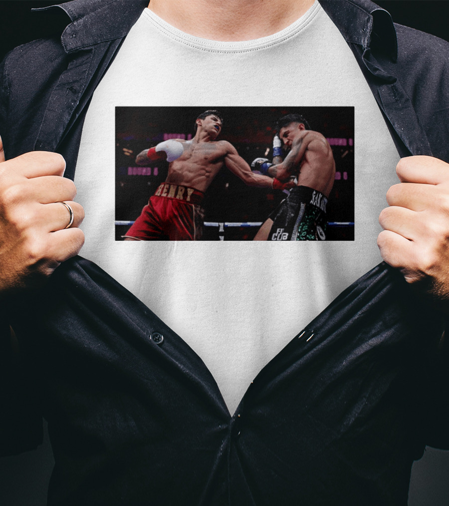 Ryan Garcia Vs Mario Barrios Boxing Match Action Round 6 T-Shirt