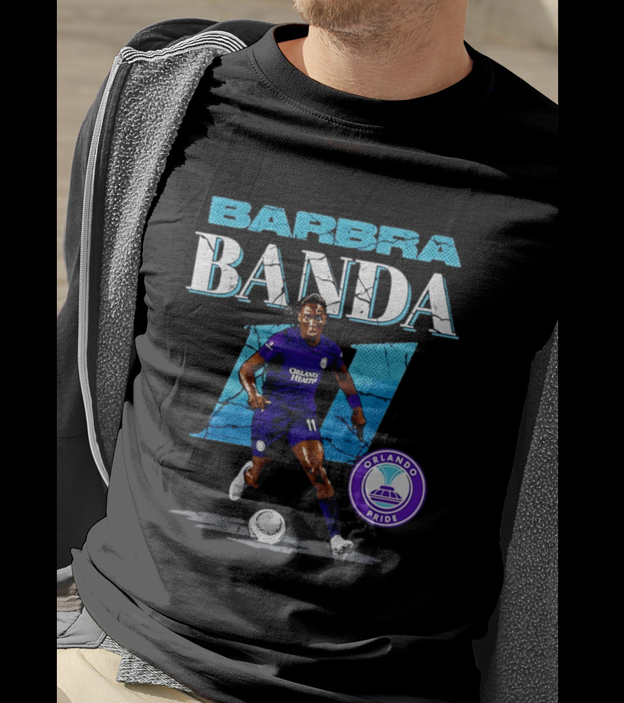 Barbra Banda Orlando Pride Number 11 Cracked T-Shirt