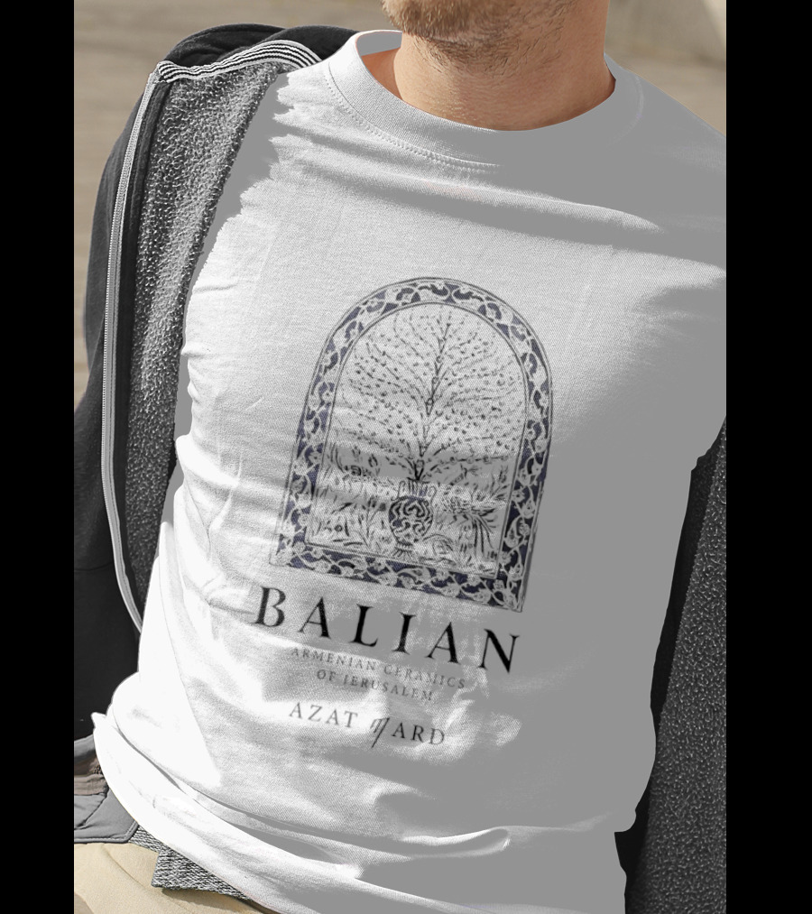 Balian Armenian Ceramics Jerusalem Azat Mard Tree Arch T-Shirt
