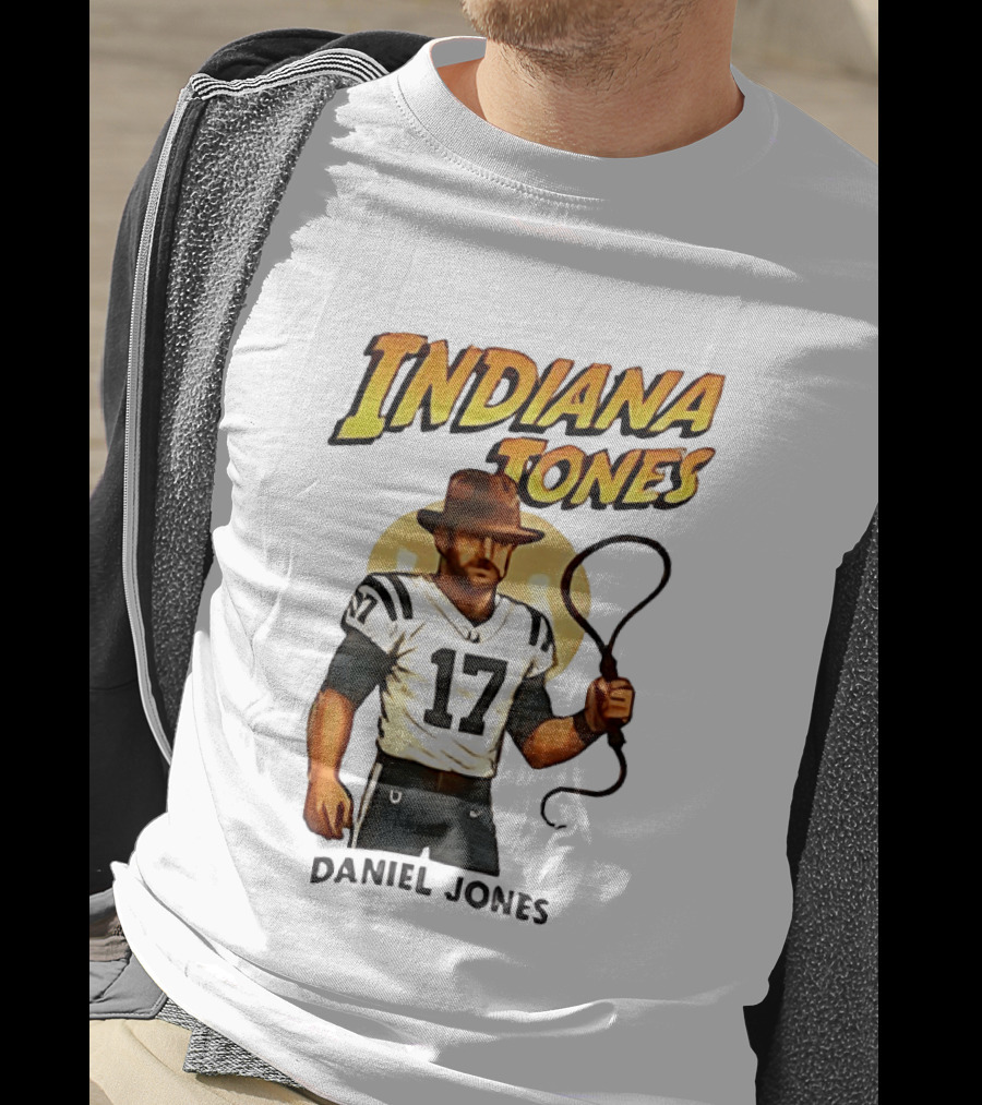 Daniel Jones Indiana Tones 17 Football Adventure T-Shirt