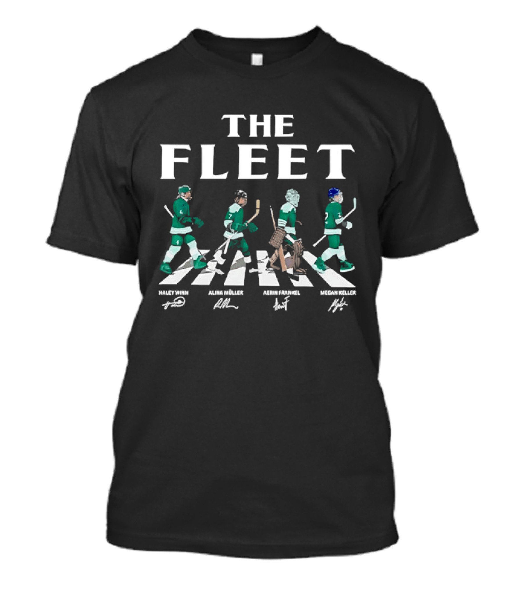 The Fleet Haley Winn Alina Muller Aerin Frankel Megan Keller Hockey Players Abbey Road T-Shirt