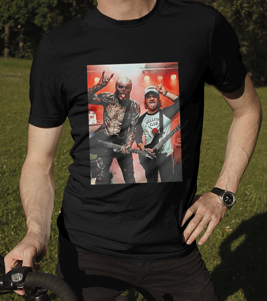 Vecna Dustin Henderson Hellfire Club Stranger Things Guitar Jam Session T-Shirt