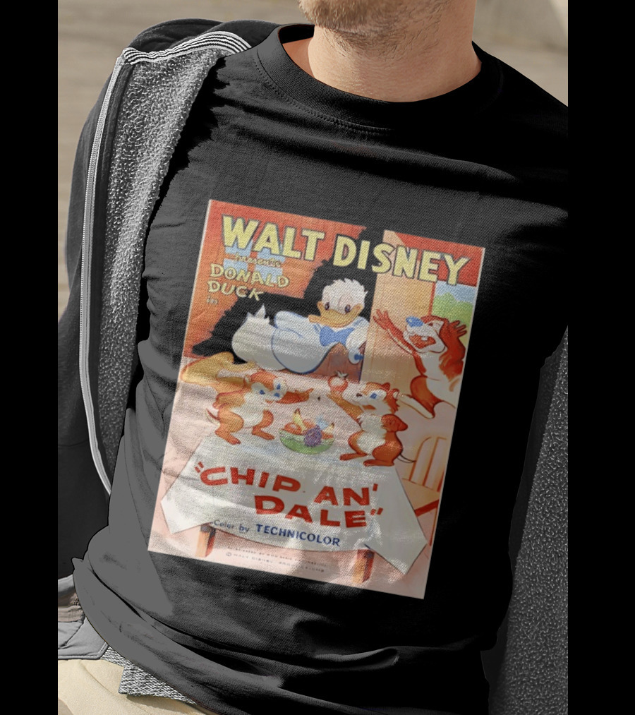 Walt Disney Presents Donald Duck In Chip An Dale Color By Technicolor T-Shirt