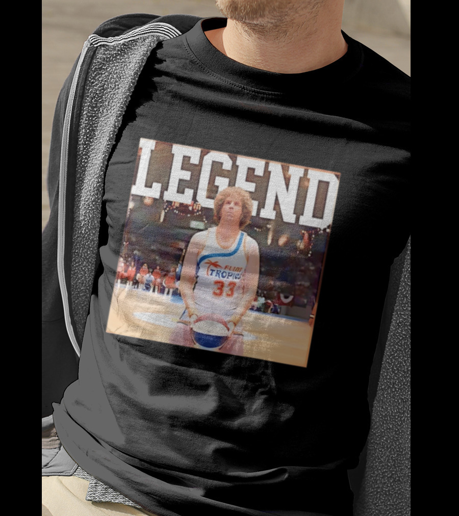 Legend Jackie Moon Flint Tropics 33 Basketball Semi Pro Movie T-Shirt