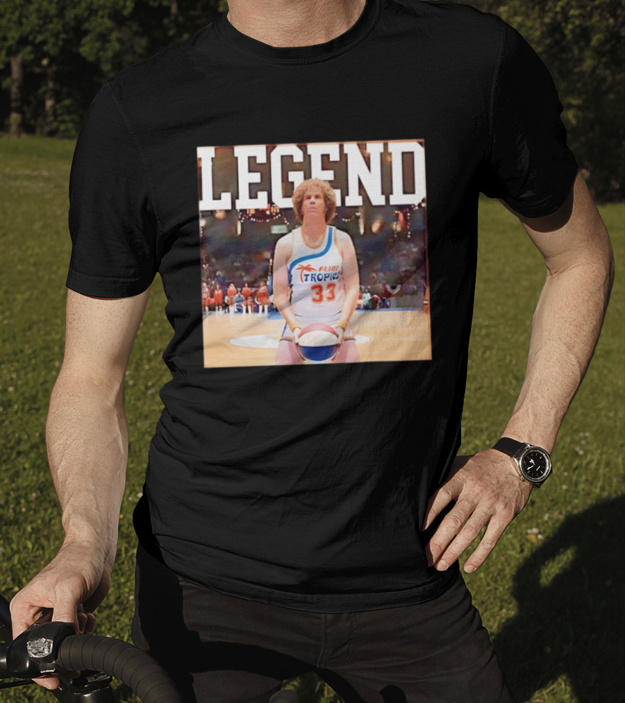 Legend Jackie Moon Flint Tropics 33 Basketball Semi Pro Movie T-Shirt