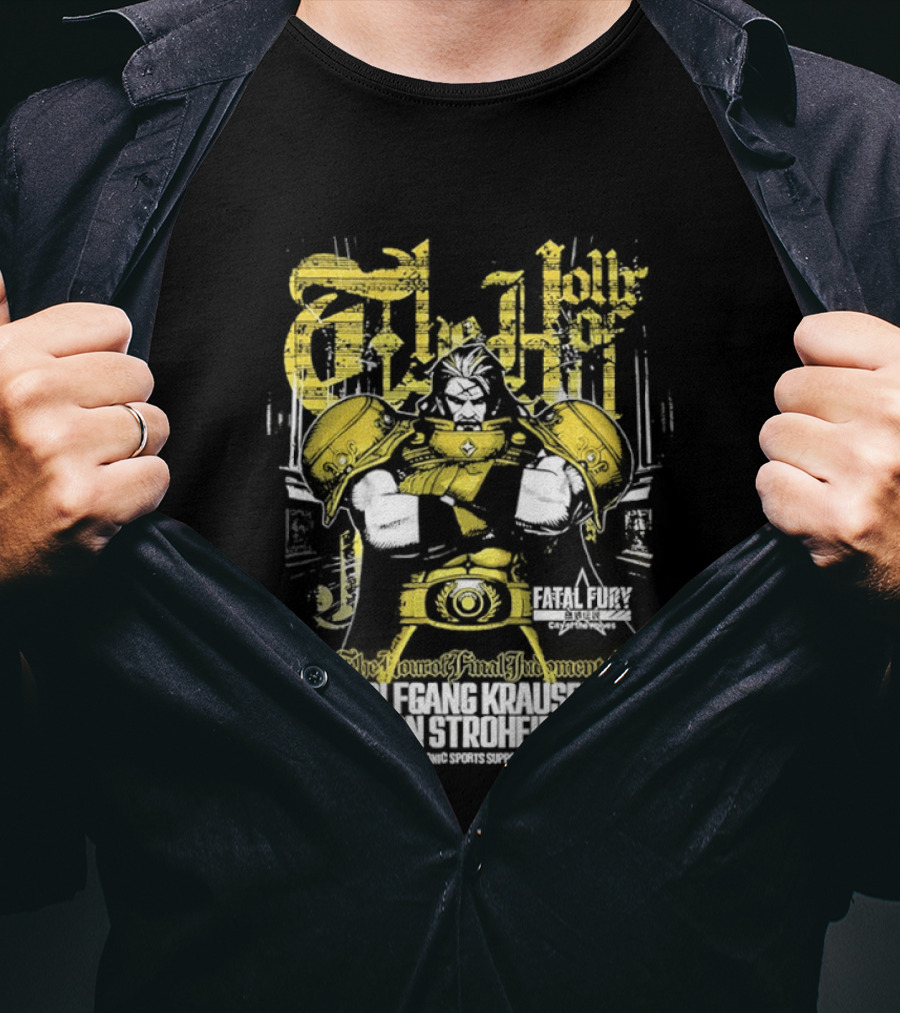 Fatal Fury Wolfgang Krauser Von Stroheim Gold Armor T-Shirt