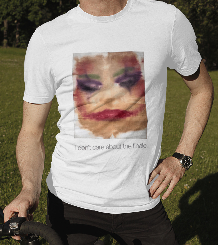 Joker I Don't Care About The Finale Abstract Face T-Shirt