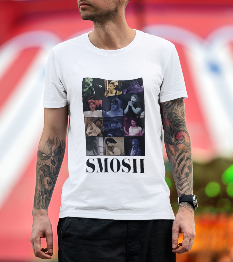 Smosh The Era Tour Collage Of Iconic Moments And Characters T-Shirt