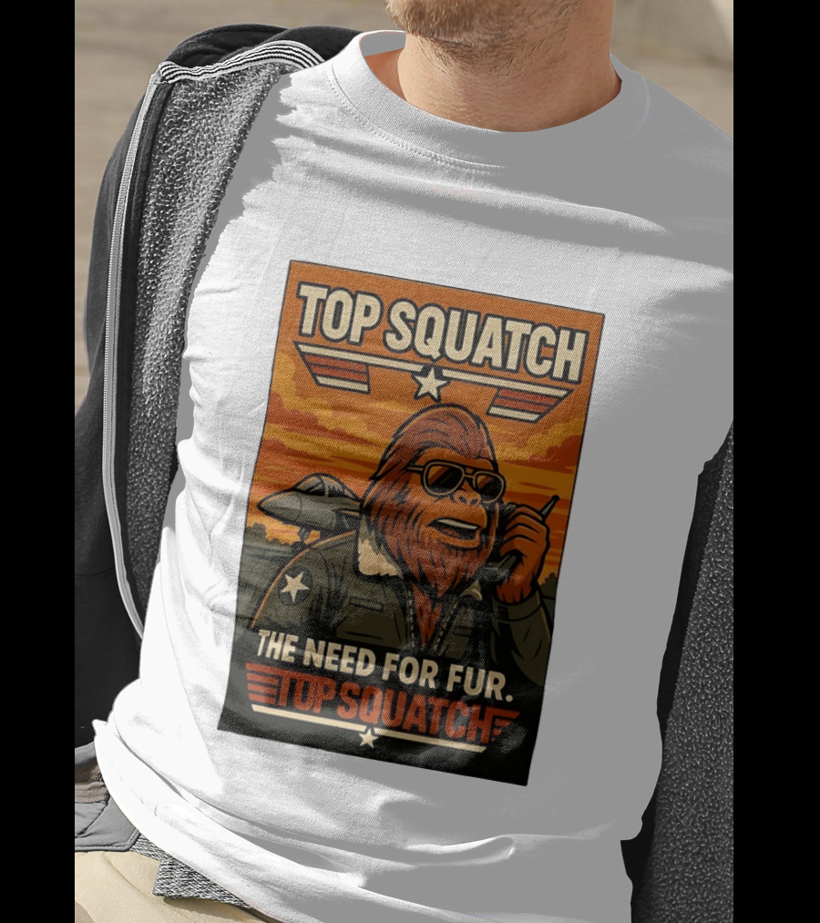 Top Squatch The Need For Fur Top Squatch Aviation T-Shirt