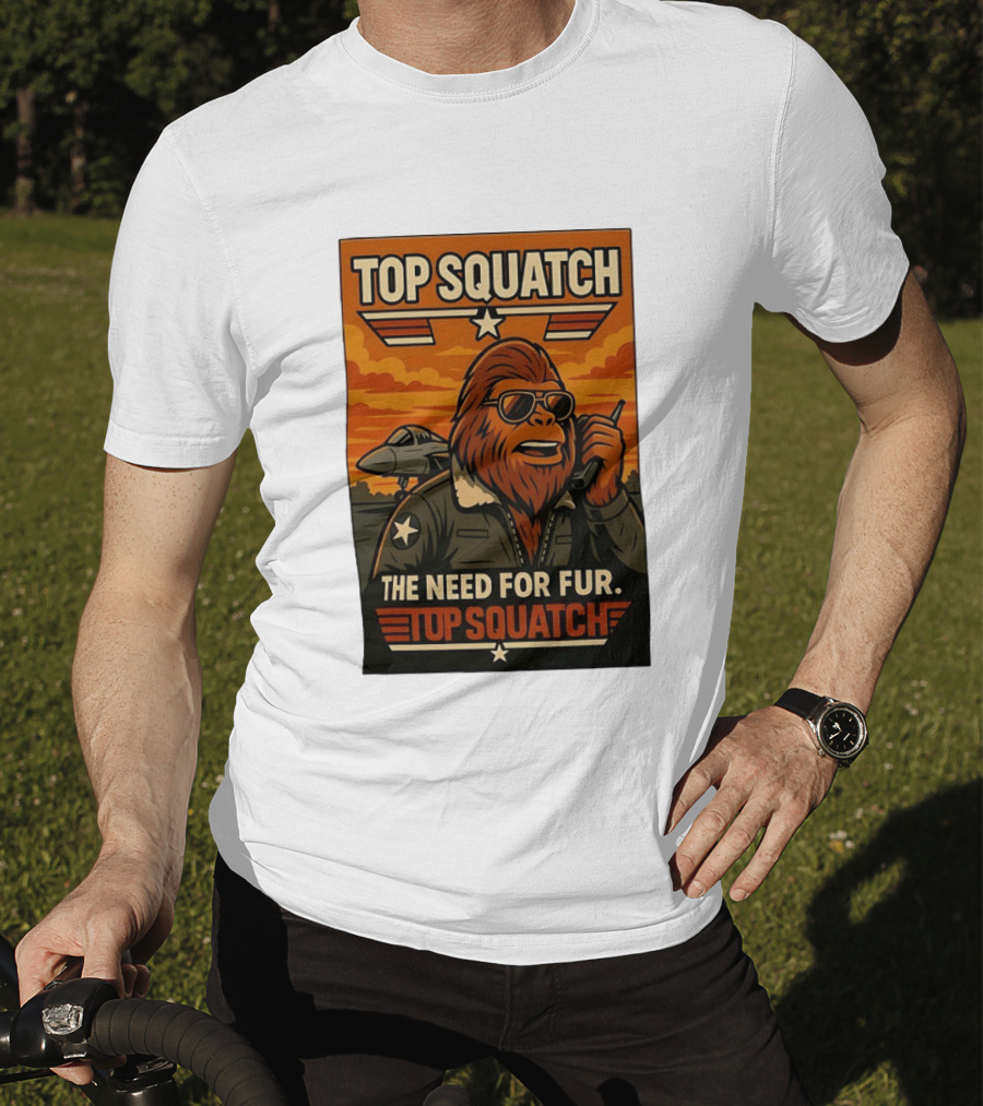 Top Squatch The Need For Fur Top Squatch Aviation T-Shirt
