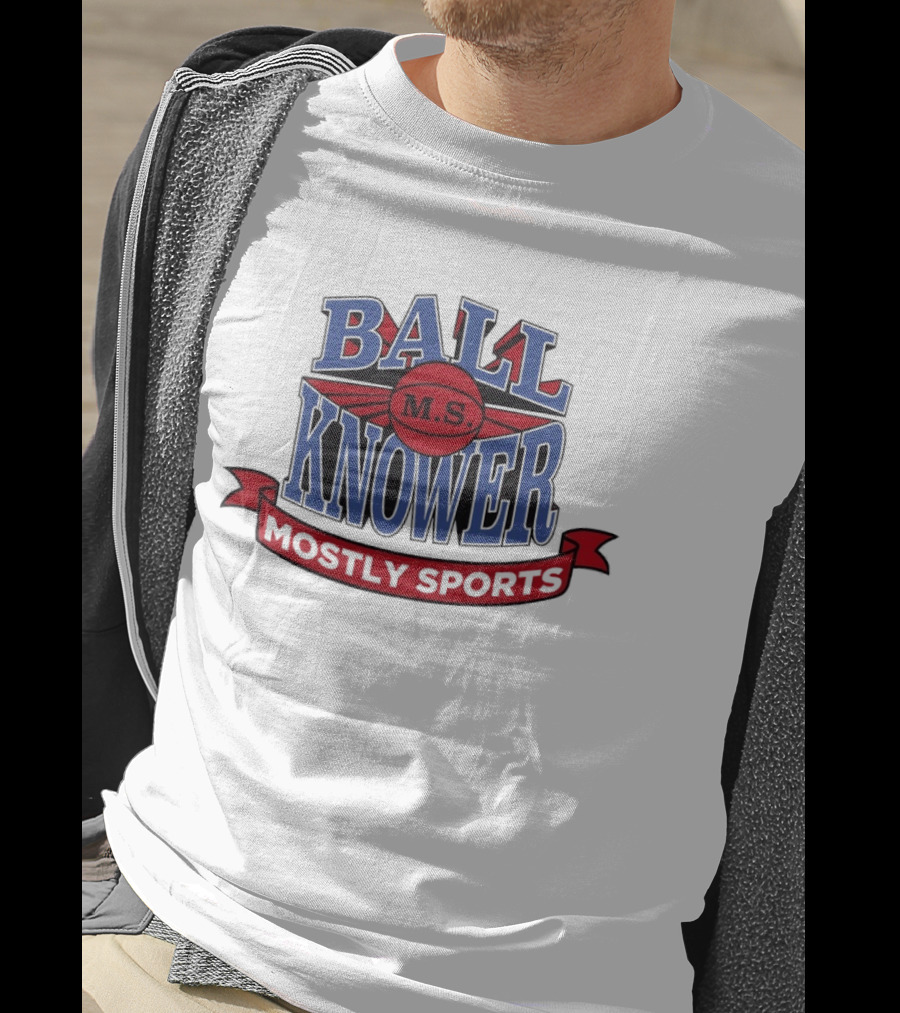 Ball Knower MS Mostly Sports Logo Styling T-Shirt