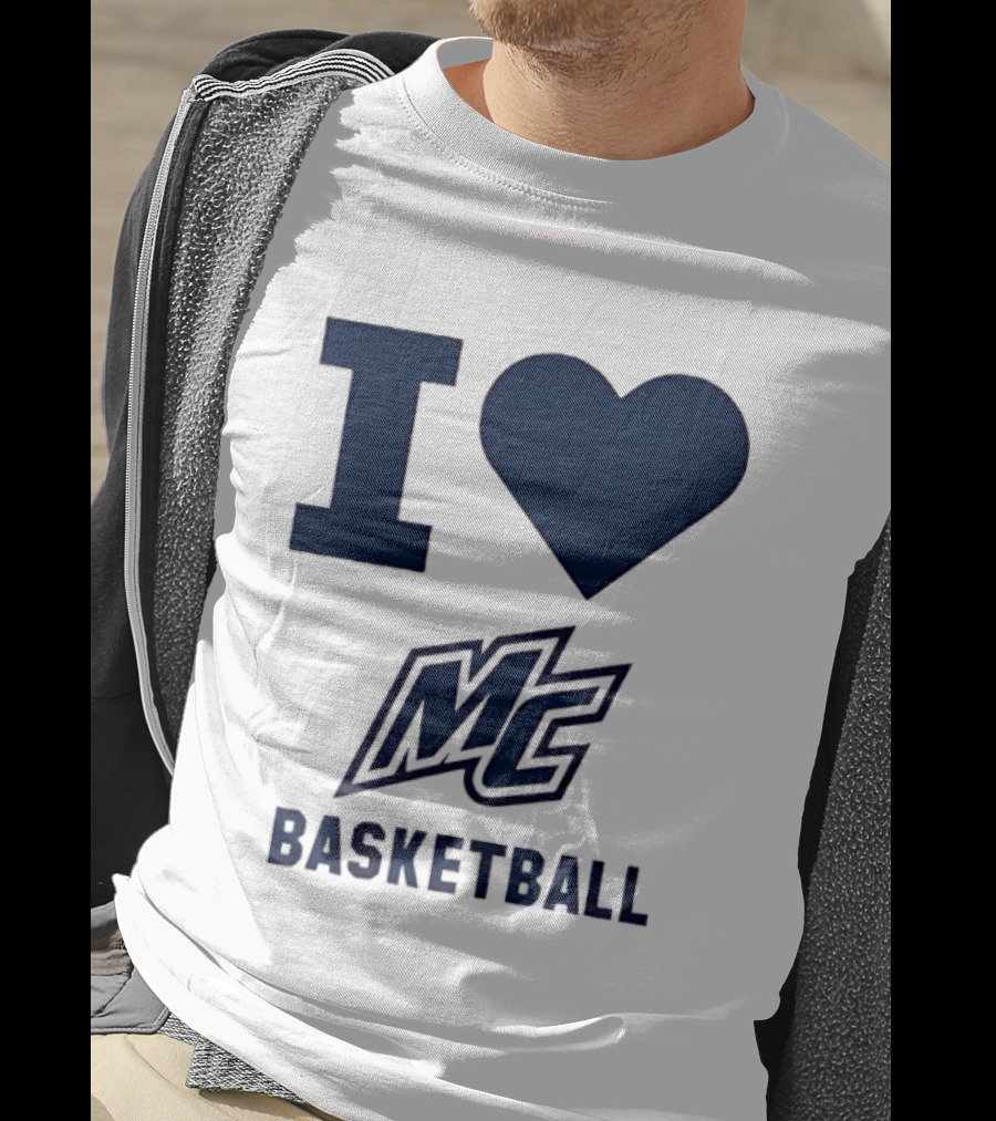 I Love MC Basketball Merrimack College T-Shirt