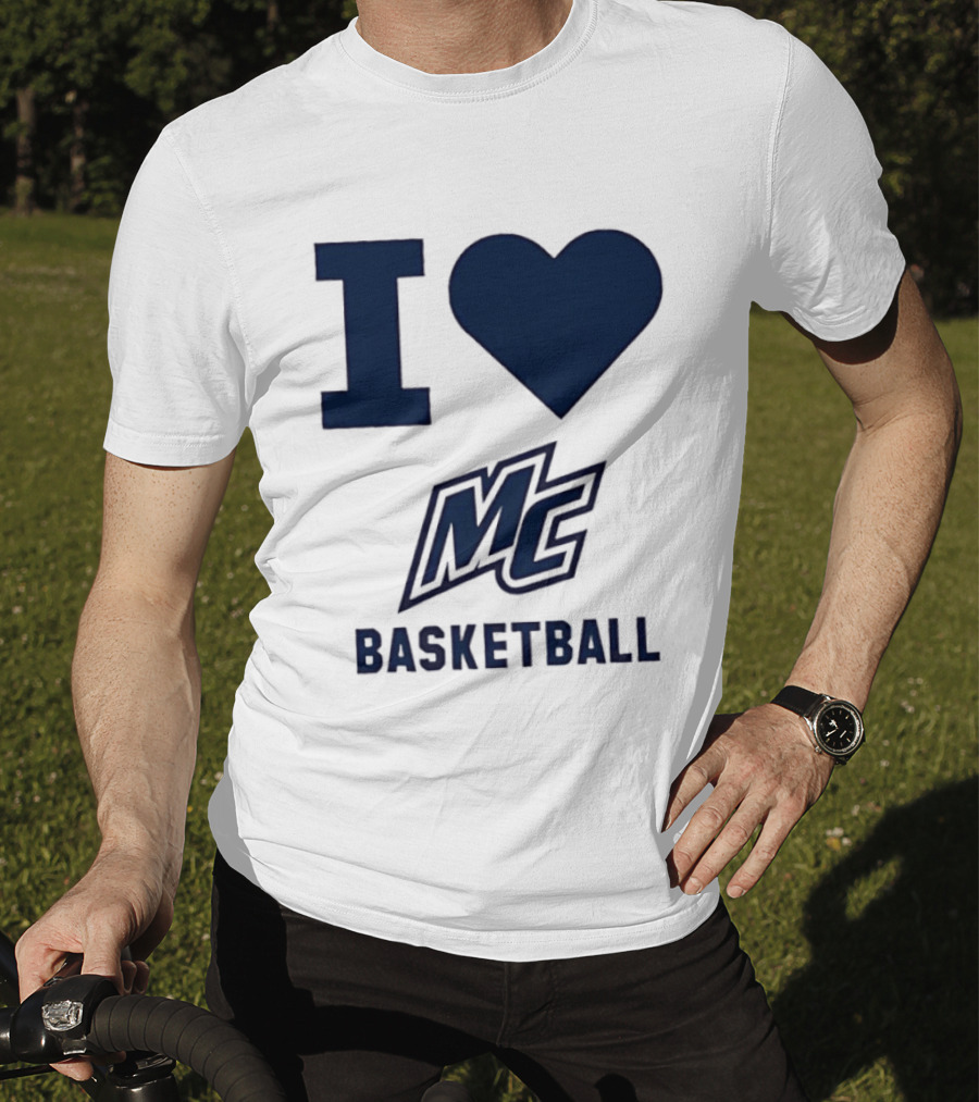 I Love MC Basketball Merrimack College T-Shirt