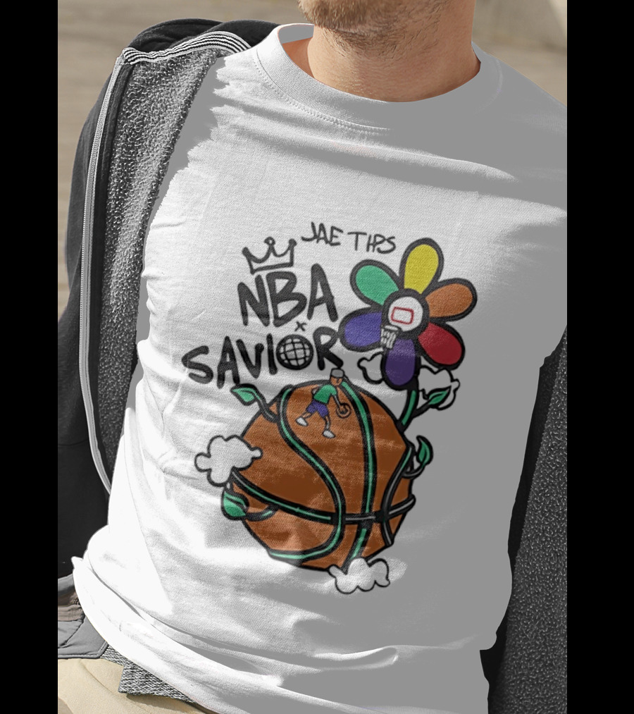 Jae Tips NBA Savior Basketball Flower Planet Player T-Shirt