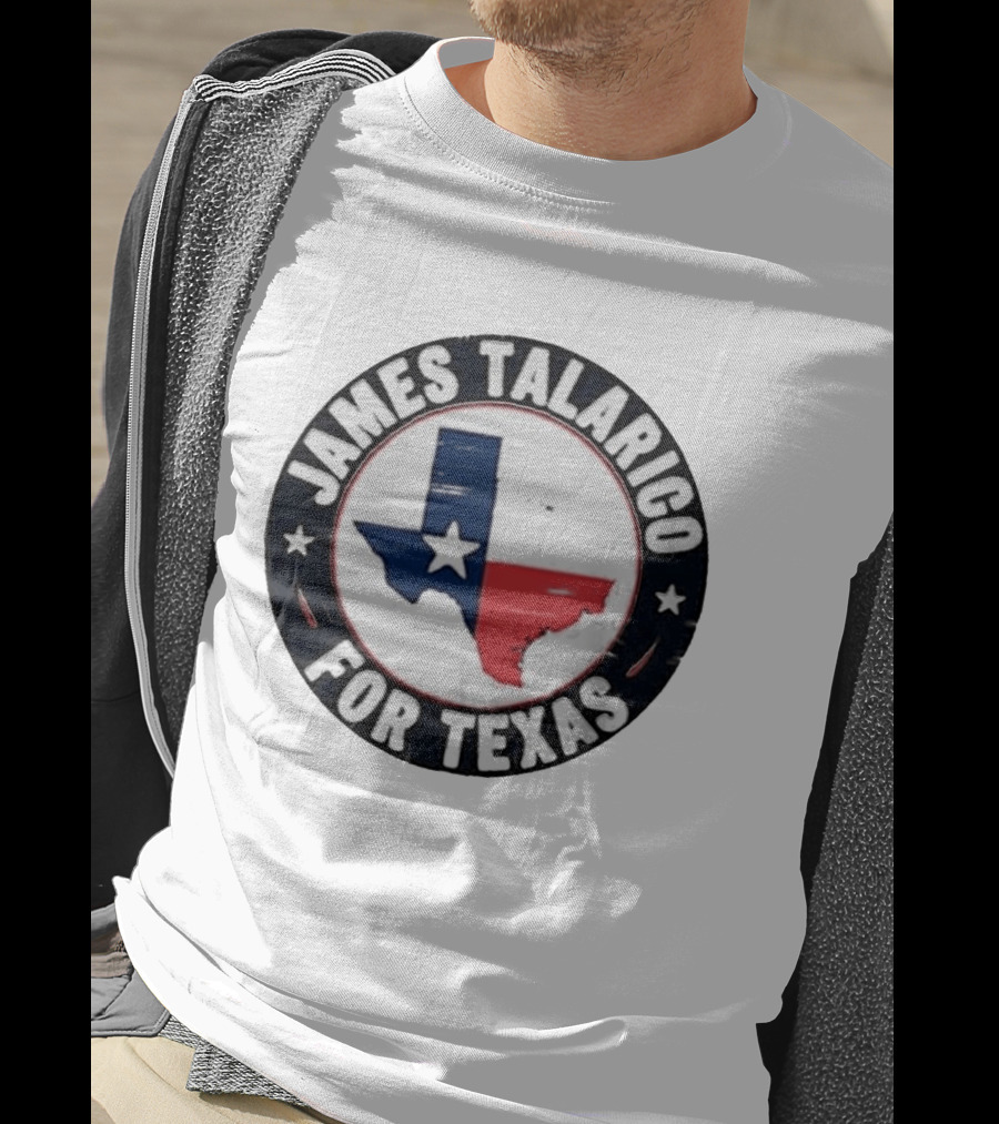 James Talarico For Texas Campaign Texas Map Star T-Shirt