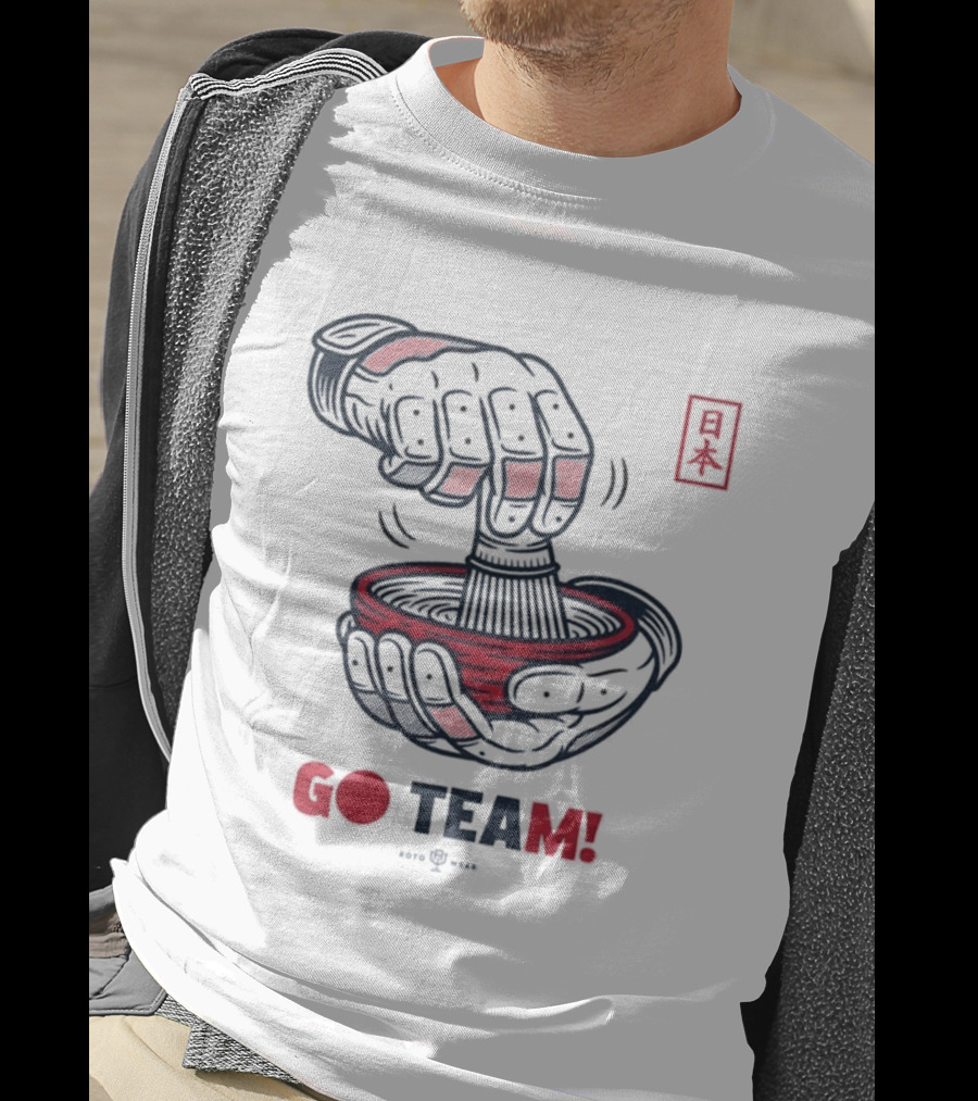 Japan Tea Ceremony Go Team Celebratory Spirit T-Shirt