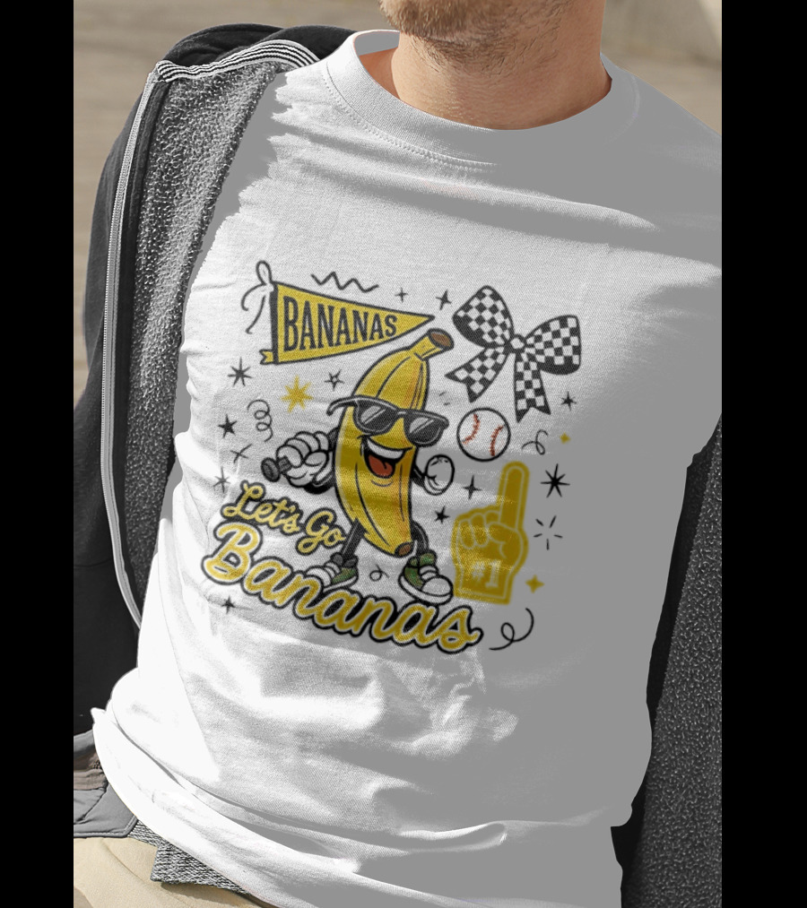 Let's Go Bananas Savannah Bananas Baseball Fun Fan Gear T-Shirt