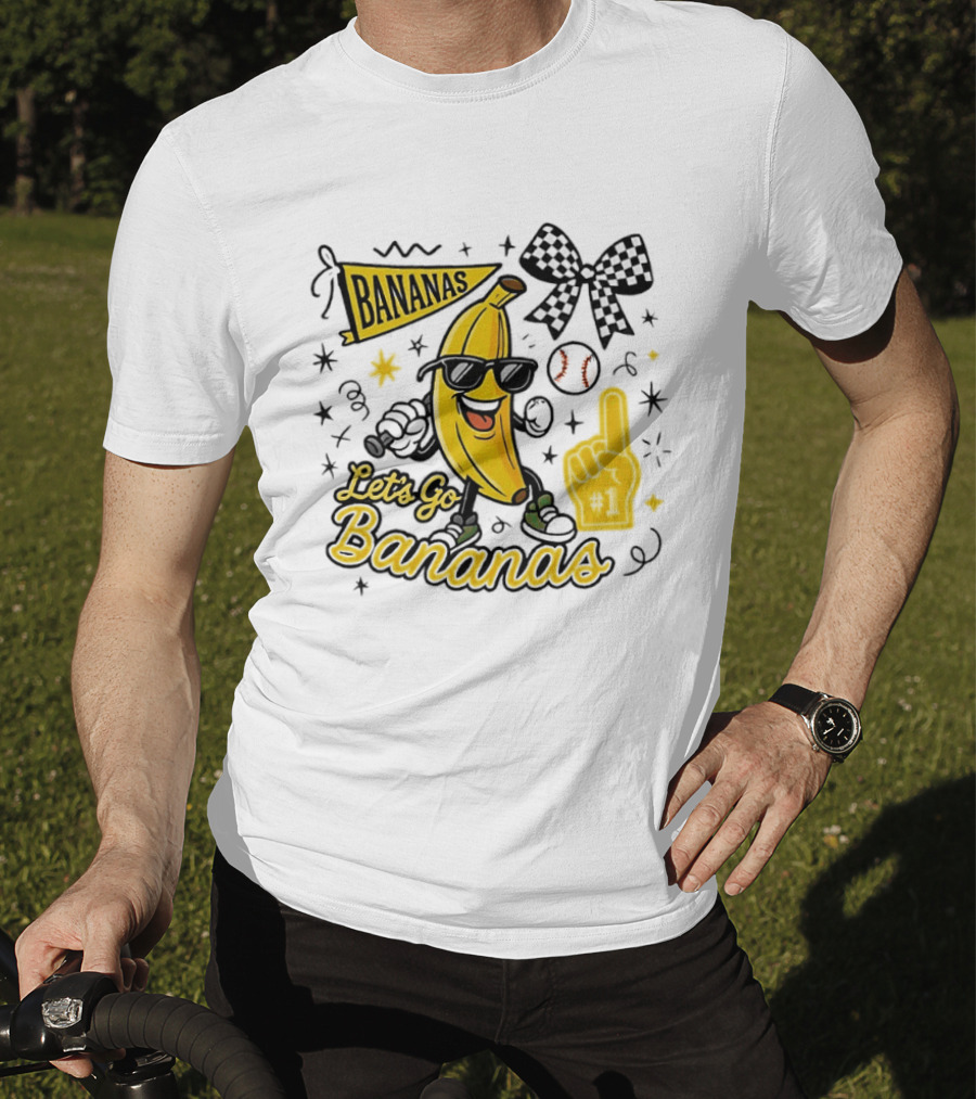 Let's Go Bananas Savannah Bananas Baseball Fun Fan Gear T-Shirt