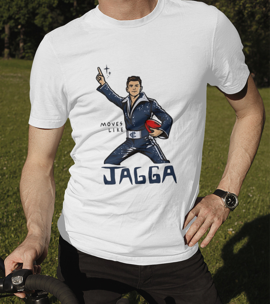Jagga Moves Like Elvis Presley Carlton Football T-Shirt